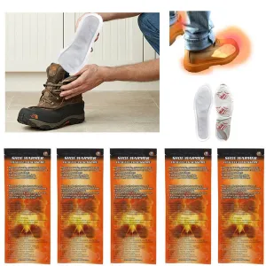 5 Pairs Toe Foot Warmer Insole Shoe Sock Adhesive Activated Pure Heat Hot Feet !