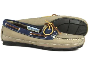 BAHAMA Ladies Indigo/Taupe Deck Shoe by Orca Bay
