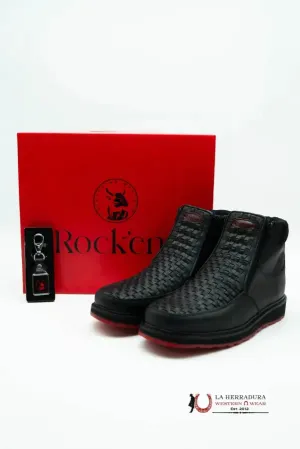 FRANCIA BLACK CRAZY SERBIA RED BOTTOM CASUAL SHOES