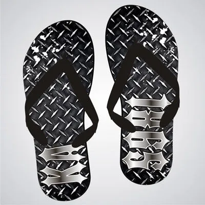 Kappa Alpha Diamond Plate Flip-Flops - SBL100 - SUB