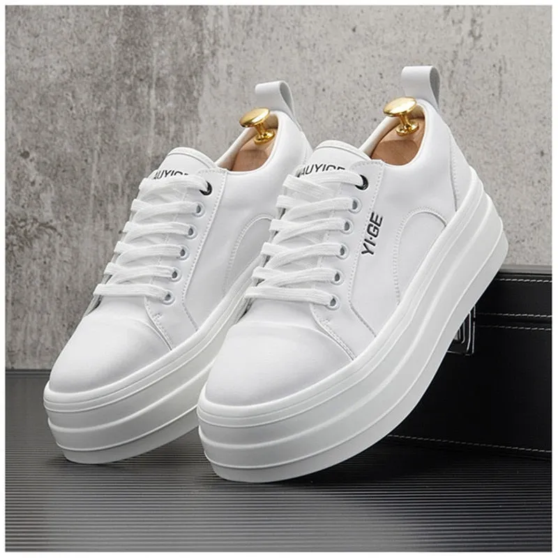 Leather Platform Sneakers