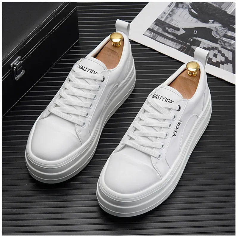 Leather Platform Sneakers