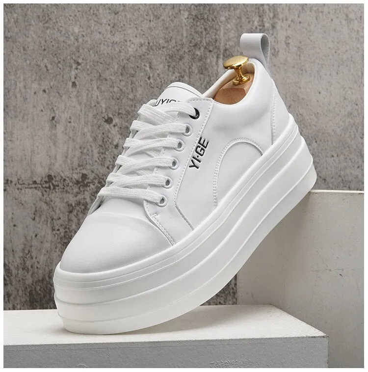 Leather Platform Sneakers