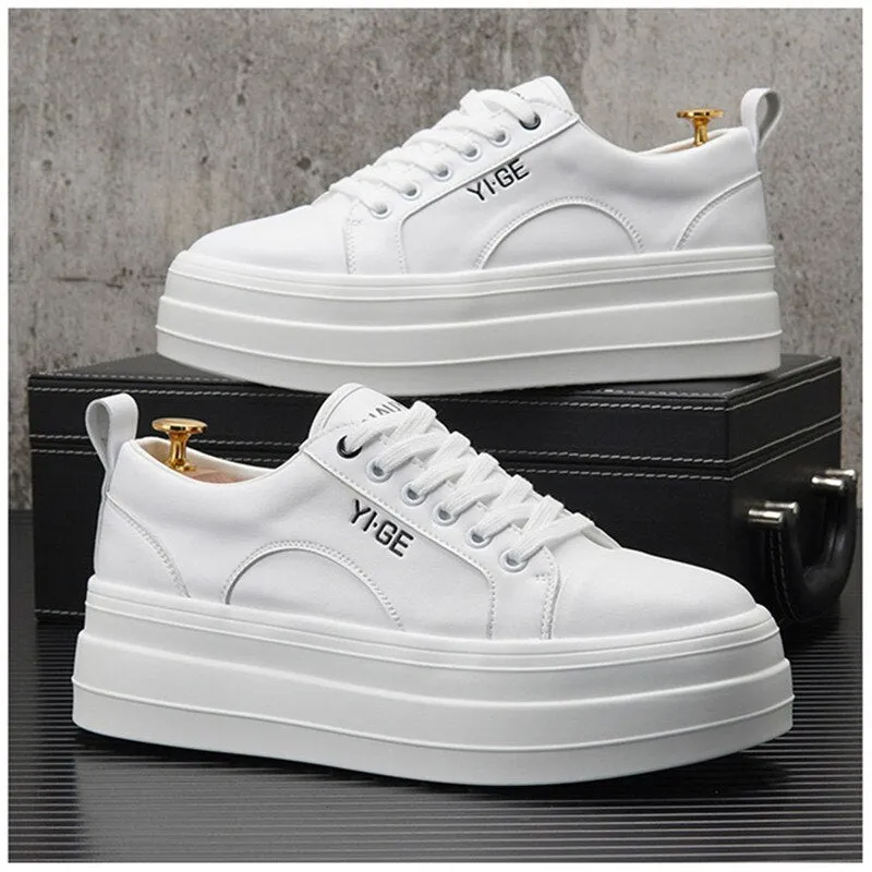 Leather Platform Sneakers