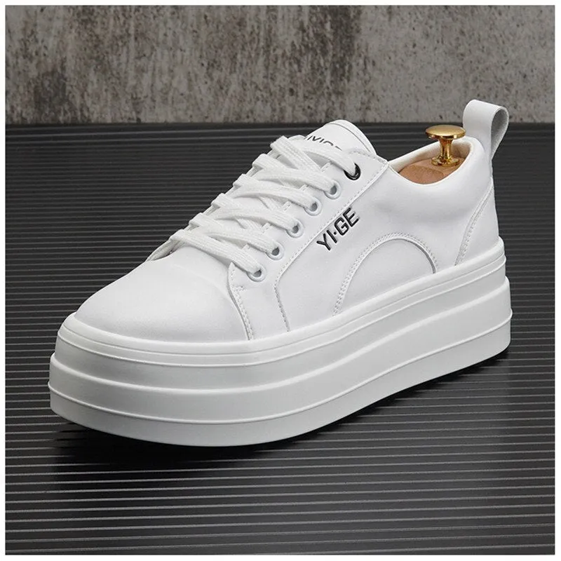 Leather Platform Sneakers