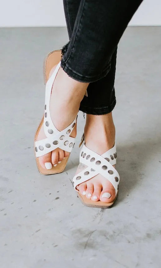 OASIS SOCIETY Kylie - Studded Cross Band Sandal